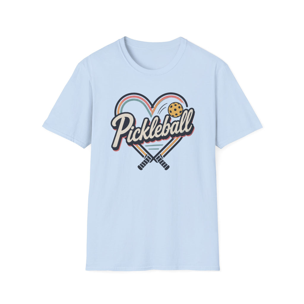 Heart Pickleball Rainbow T-Shirt
