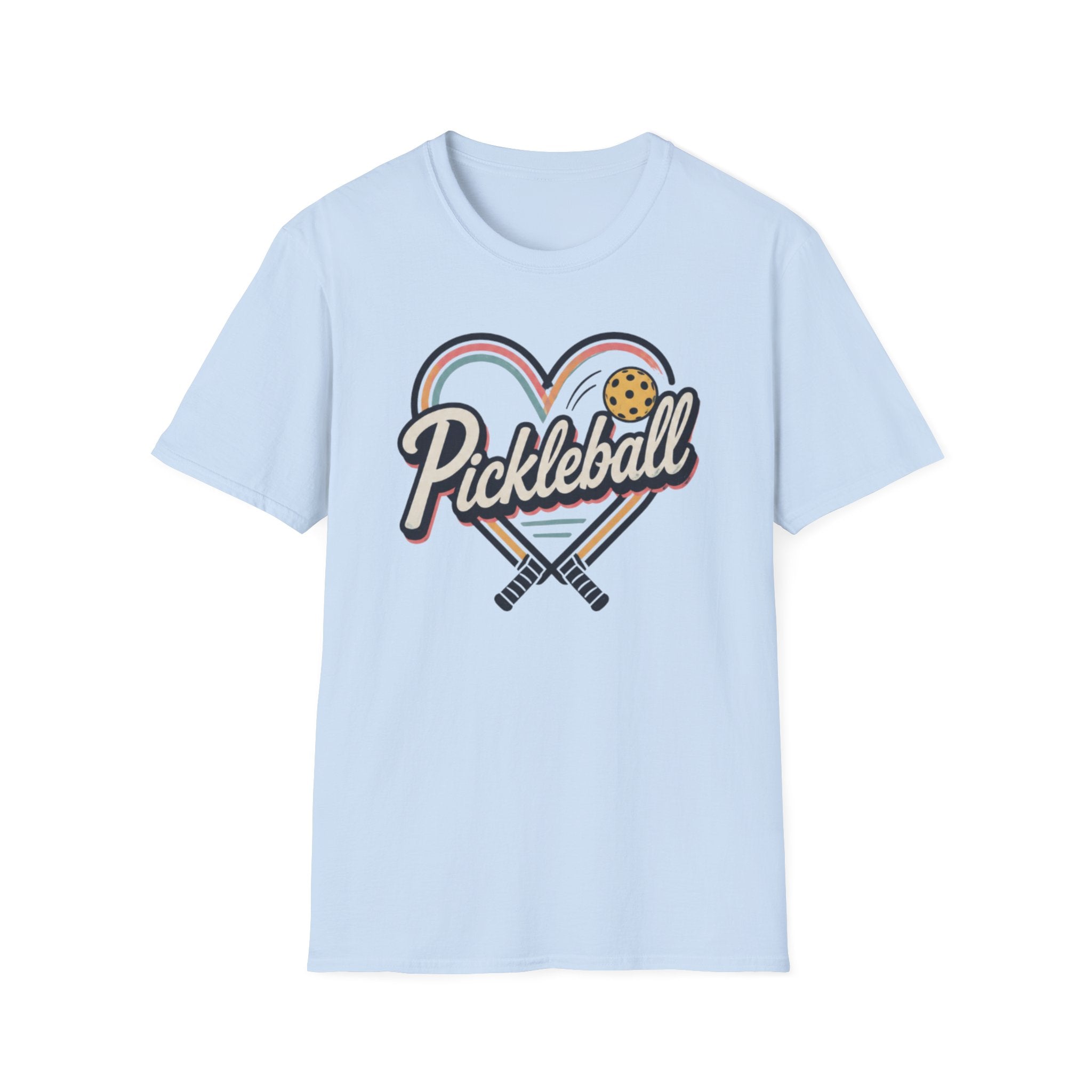 Heart Pickleball Rainbow T-Shirt