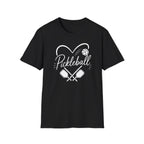 Heart Pickleball B&W T-Shirt