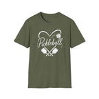Heart Pickleball B&W T-Shirt