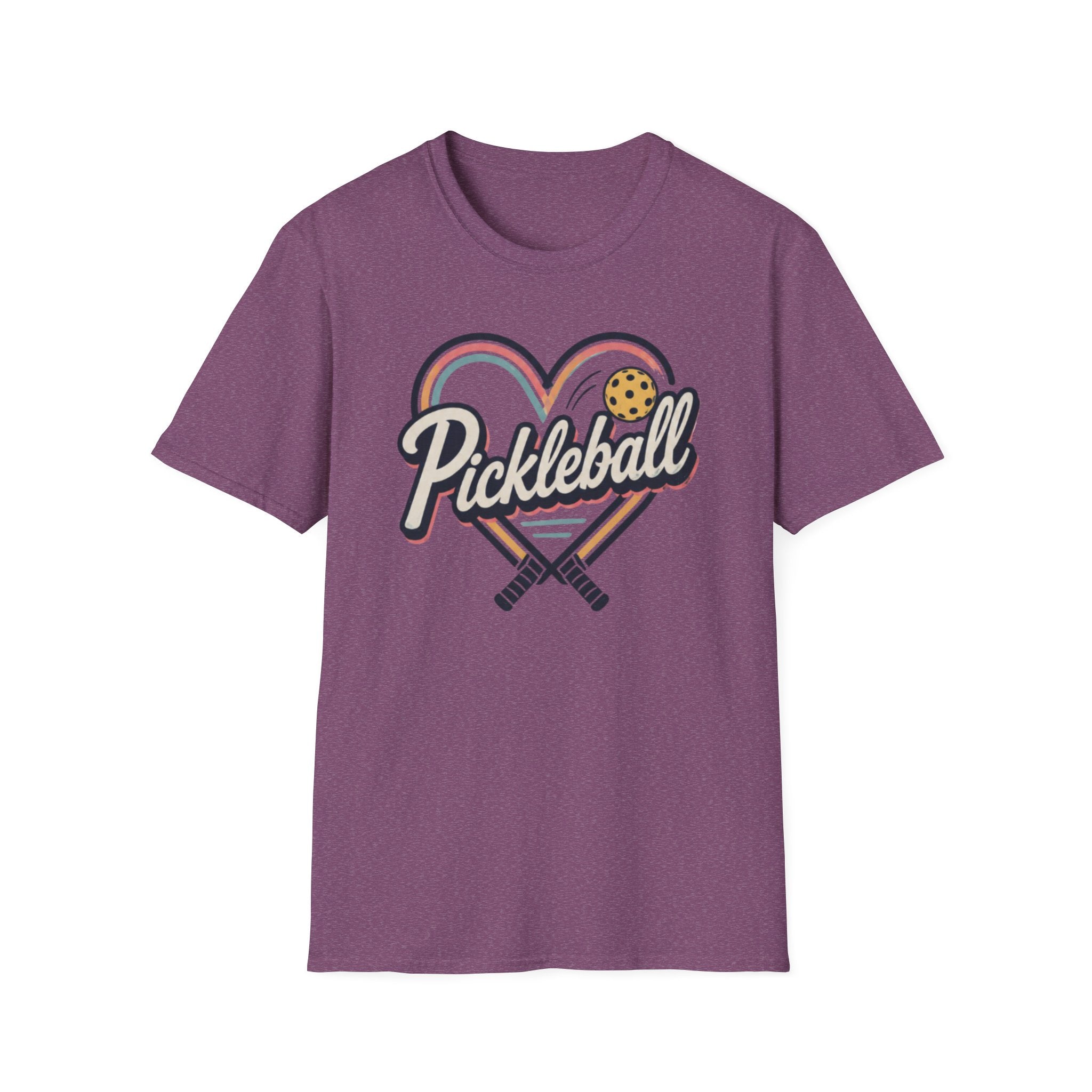 Heart Pickleball Rainbow T-Shirt