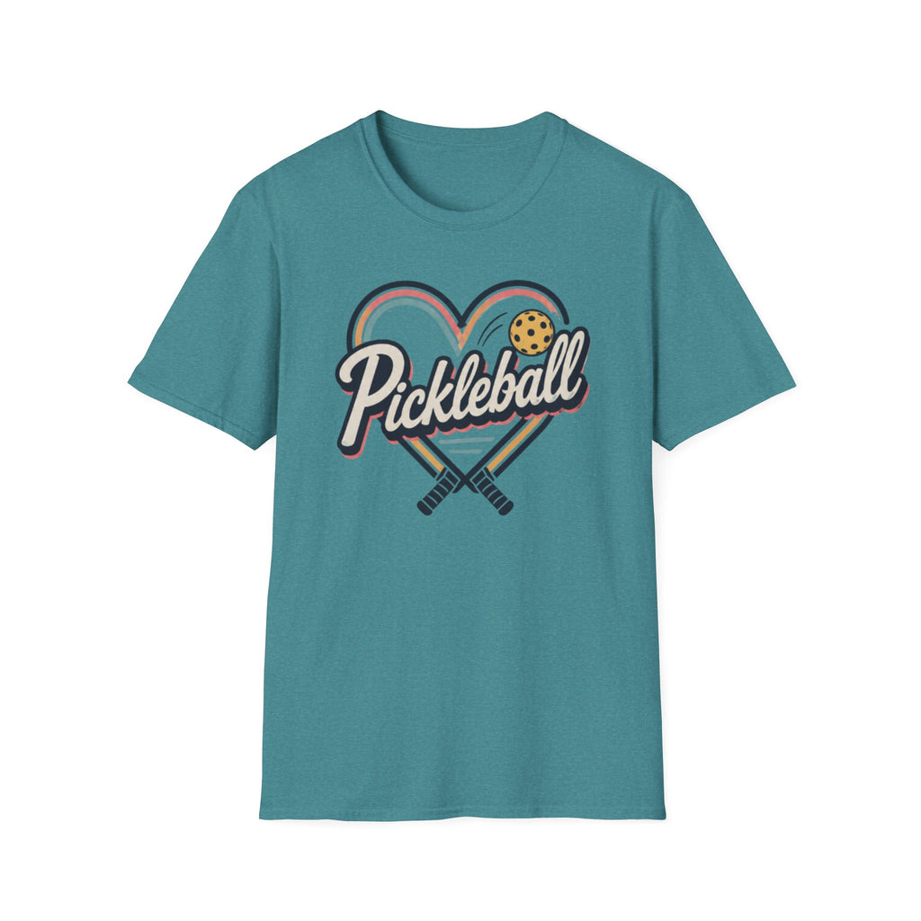 Heart Pickleball Rainbow T-Shirt