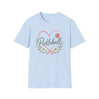 Heart Pickleball Floral T-Shirt