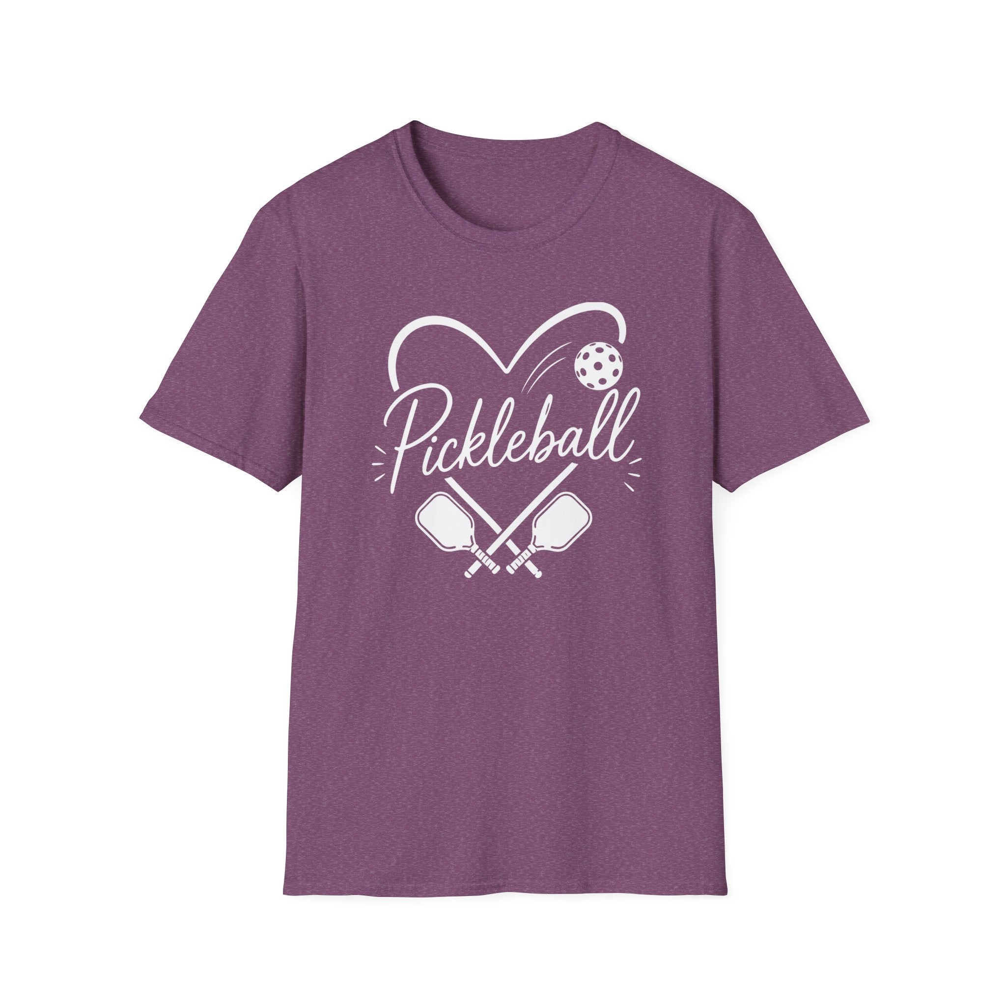 Heart Pickleball B&W T-Shirt