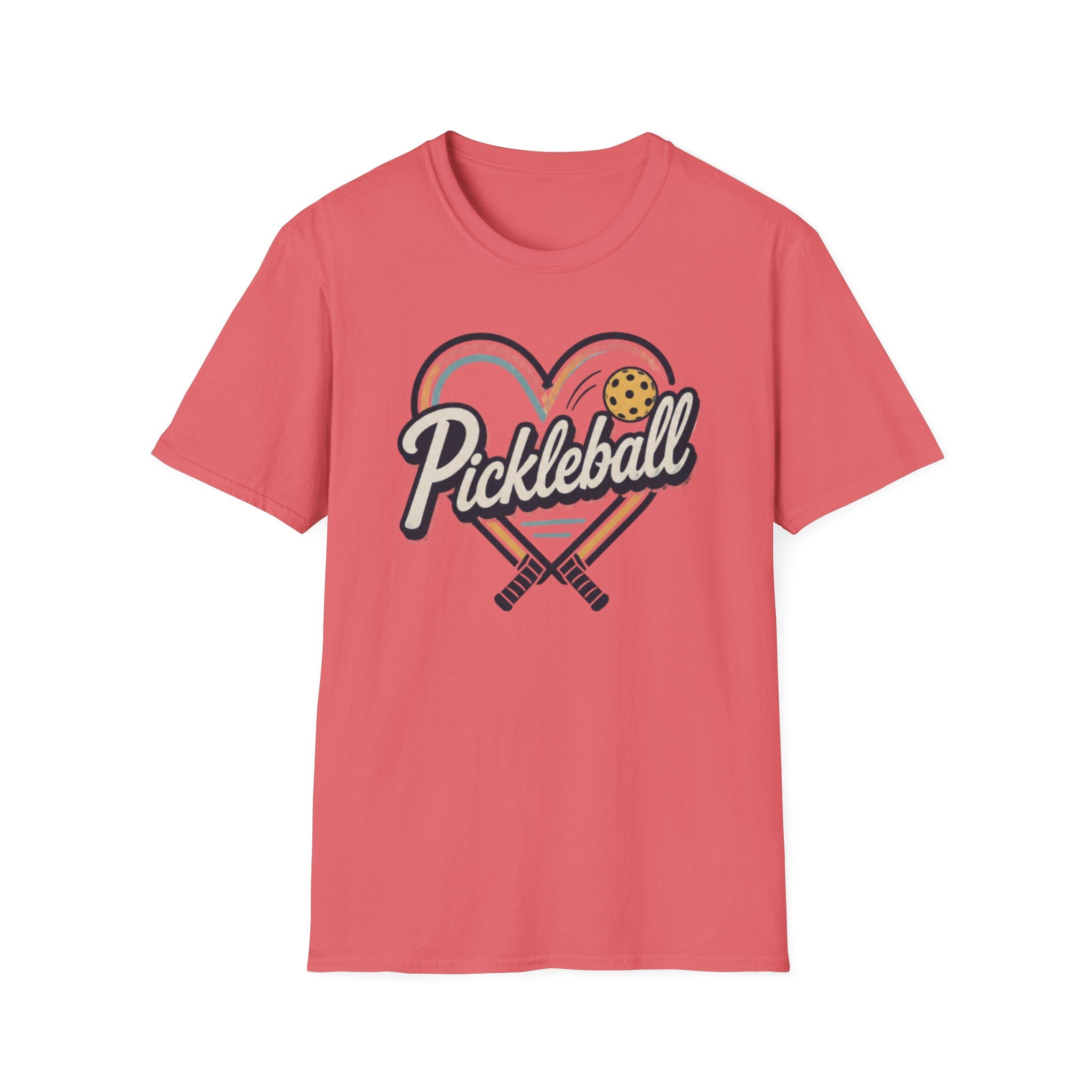 Heart Pickleball Rainbow T-Shirt