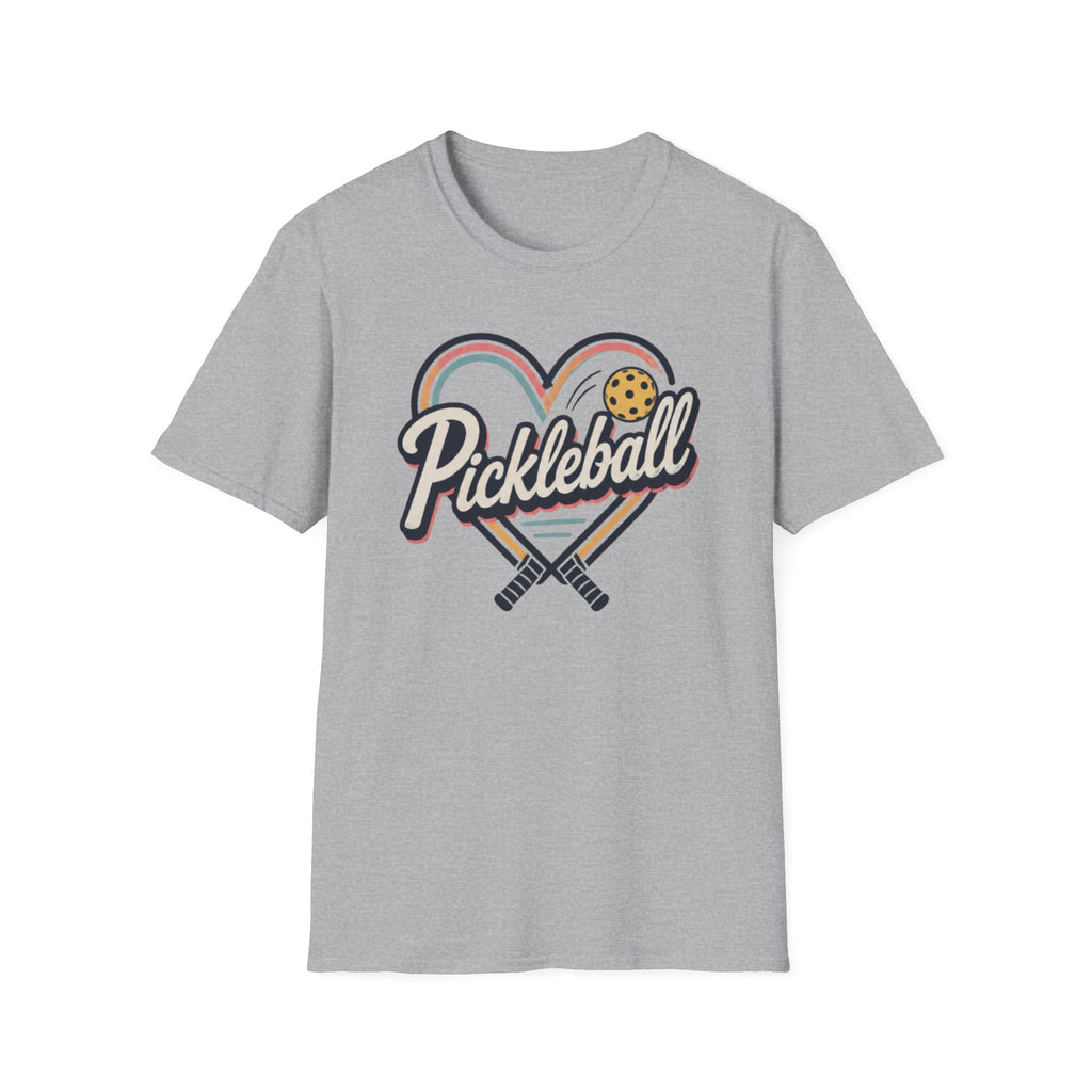 Heart Pickleball Rainbow T-Shirt